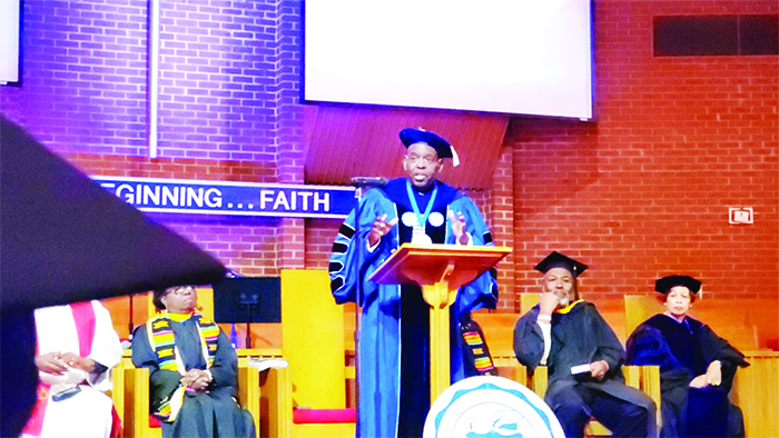 Dr. Douglass at Barber Scotia