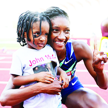 Quanera Hayes and son Demetrius