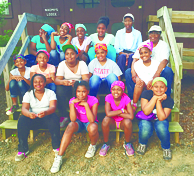 Rosa Scarborough with Troop 1001