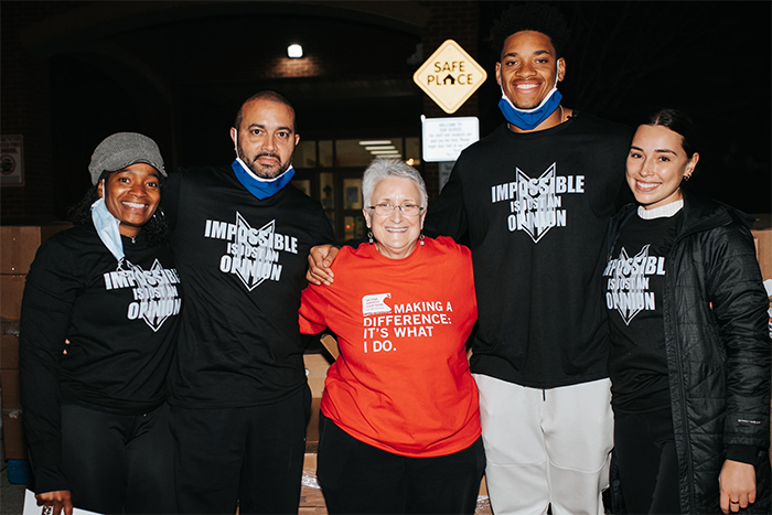 Yetur with family and friends