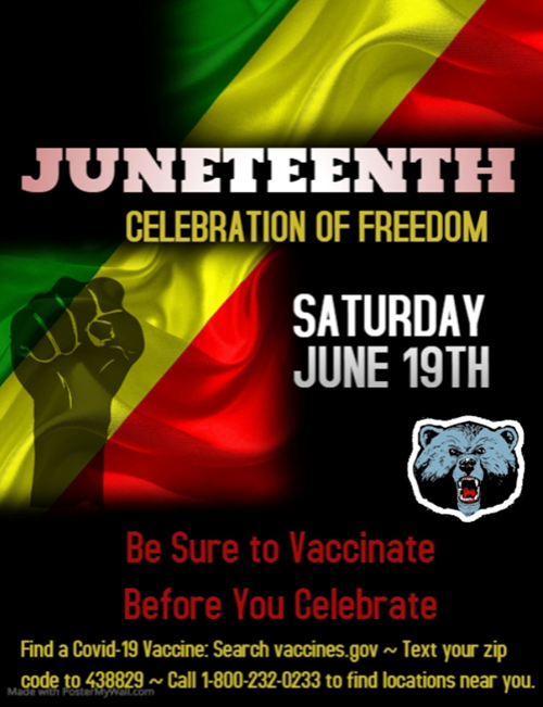Livingstone Juneteenth Celebraion Flyer