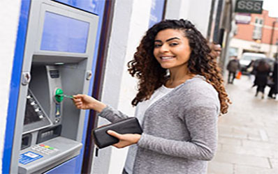 Black Woman at ATM